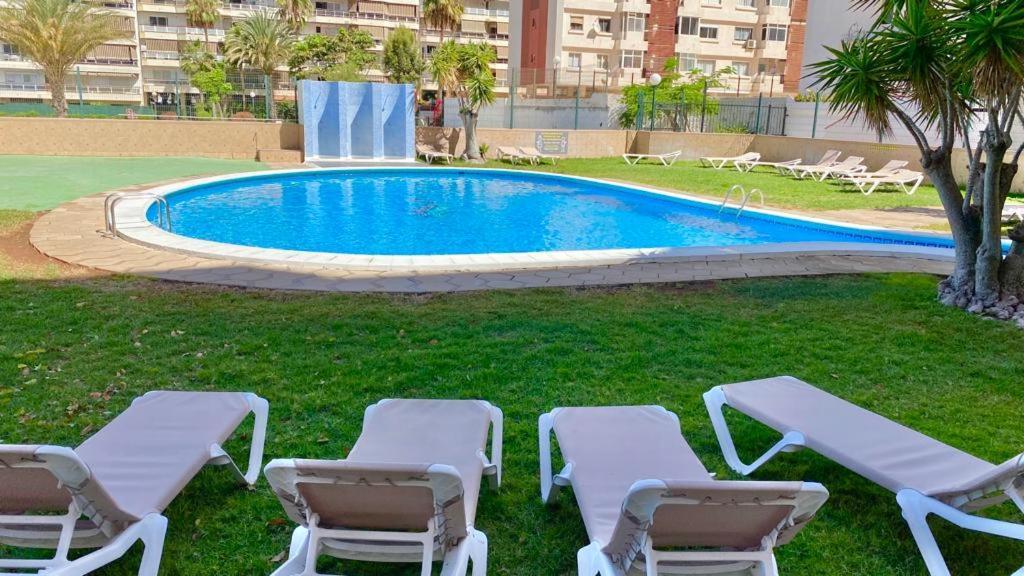 Vistas Al Mar Jardines Canarios Los Cristianos لوس كريستيانوس المظهر الخارجي الصورة